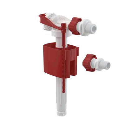 Alcadrain Füllventil, Zulauf seitlich, Kunststoffgewinde 1/2" und 3/8", universal für