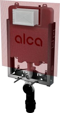 Alcadrain AM1115P/1000 Renovmodul Slim Vorwandinstallationssystem für Unterputzinstal