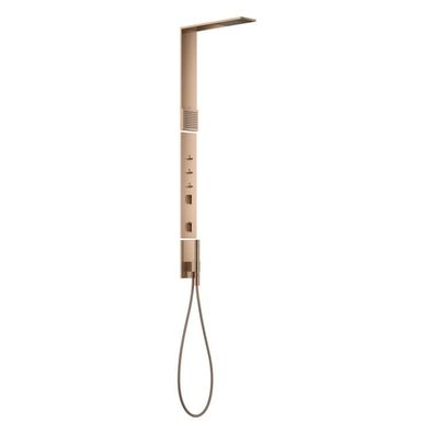 AXOR ShowerComposition Duschpaneel mit Thermostat, Kopfbrause 110/220 1jet und Schult