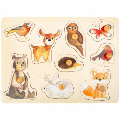 Setzpuzzle Waldtiere