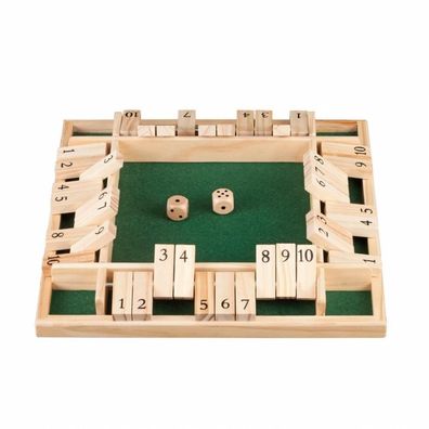 Shut the Box - 10er - für 1-4 Personen