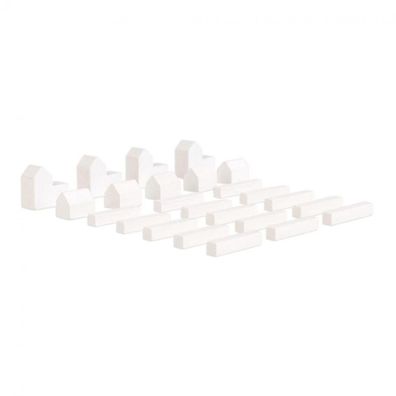 Siedler Set - weiss - Spielsteine - Stadt - Siedlung - Strasse