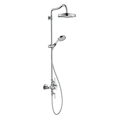 AXOR Montreux Showerpipe mit Thermostat und Kopfbrause 240 1jet, Chrom