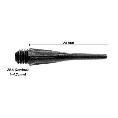 Softspitzen von Karella - KS - 50 Stück - schwarz