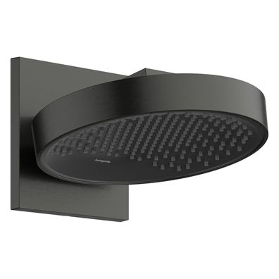 hansgrohe Rainfinity Kopfbrause 250 1jet mit Wandanschluss, Brushed Black Chrome