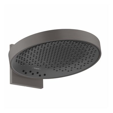 hansgrohe Rainfinity Kopfbrause 360 3jet mit Wandanschluss, Brushed Black Chrome