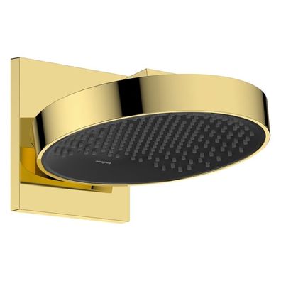 hansgrohe Rainfinity Kopfbrause 250 1jet EcoSmart mit Wandanschluss, Polished Gold Op