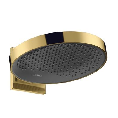 hansgrohe Rainfinity Kopfbrause 360 1jet mit Wandanschluss, Polished Gold Optic