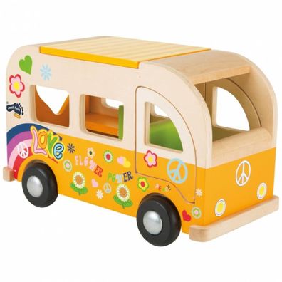 Spielbus Hippie aus Holz