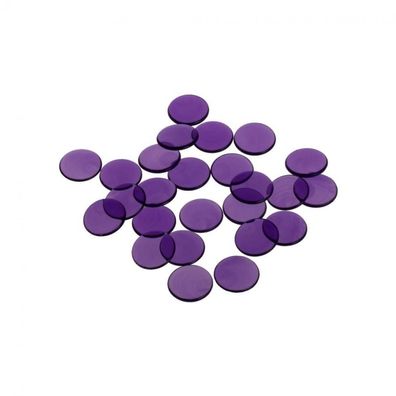 Spielchips - 16 mm - lila - transparent