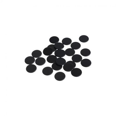 Spielchips - 16 mm - schwarz - matt