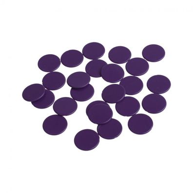 Spielchips - 22 mm - lila - matt