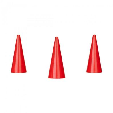 Spielfigur Kegel - stapelbar - rot - Kunststoff - 35 x 15 mm