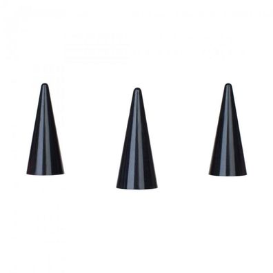 Spielfigur Kegel - stapelbar - schwarz - Kunststoff - 35 x 15 mm