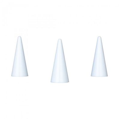 Spielfigur Kegel - stapelbar - weiß - Kunststoff - 35 x 15 mm
