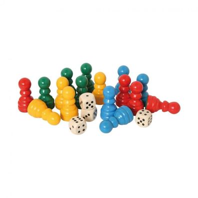 Spielfiguren-Set Ludo - groß - 8 cm