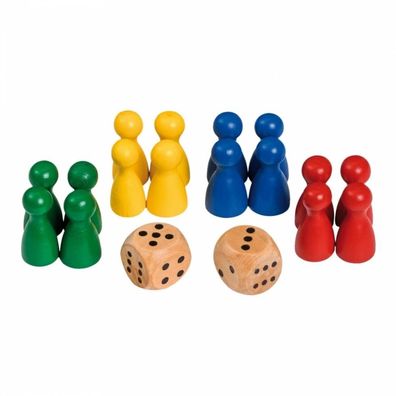 Spielkegel - 24 x 12 mm - mit Würfel
