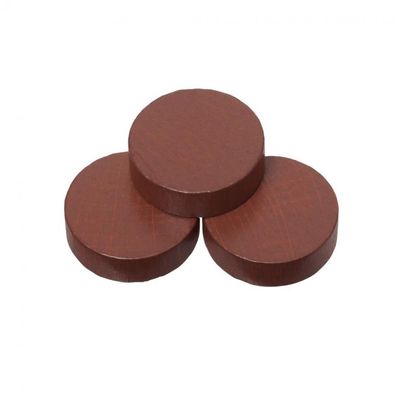 Spielsteine - rund - Holz - braun - 23 x 6 mm