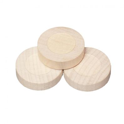 Spielsteine - rund - Holz - hell - 31 x 8 mm