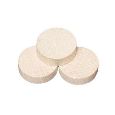 Spielsteine - rund - Holz - natur - 23 x 6 mm
