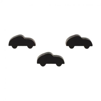 Sportwagen - Auto - 25x11x8mm - schwarz