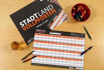 STADT LAND Vollpfosten - XXL-Spielblock (DIN-A3-Format)