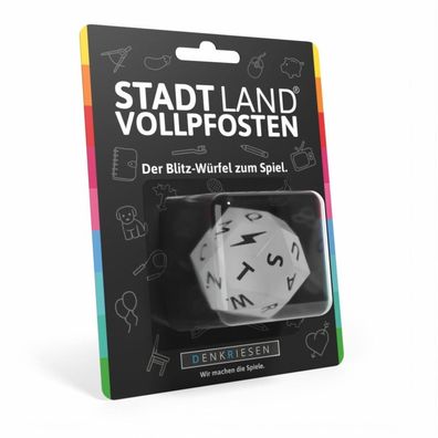 STADT LAND Vollpfosten Würfel - Der Blitz-Würfel zum Spiel - deutsch