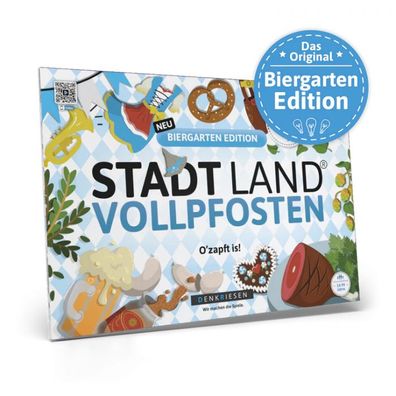 STADT LAND Vollpfosten – Biergarten Edition - A4 - deutsch
