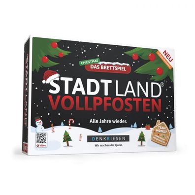 STADT LAND Vollpfosten – Das Brettspiel - Christmas Edition - deutsch