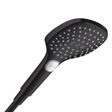hansgrohe Raindance Select E Handbrause 120 3jet PowderRain EcoSmart, Mattschwarz