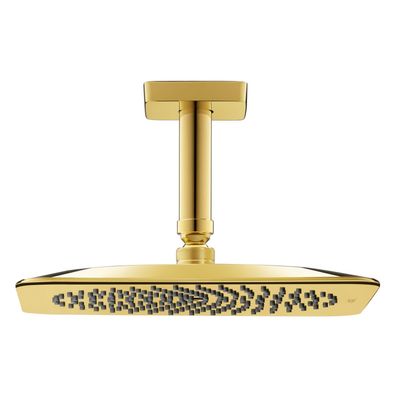 AXOR Citterio C pomme de tête 270/270 1 jet EcoSmart avec raccord plafond, Optique Or