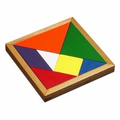 Tangram - 7 Puzzleteile - Denkspiel - Knobelspiel - Geduldspiel