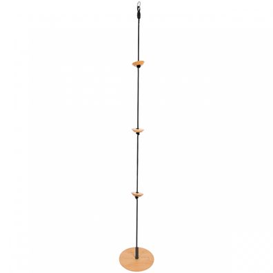 Tellerschaukel mit Kletterseil - Black Line