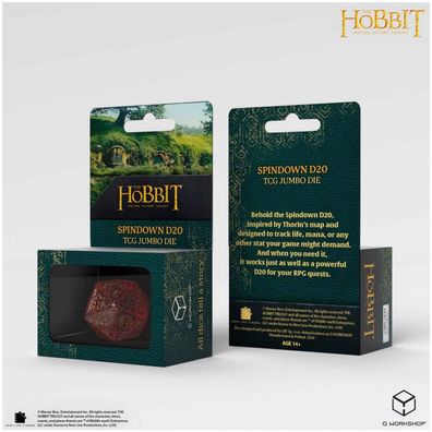 The Hobbit - Spindown D20 - Ember TCG Jumbo Die
