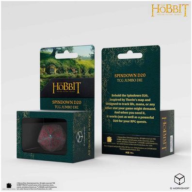 The Hobbit - Spindown D20 - Lunaris TCG Jumbo Die