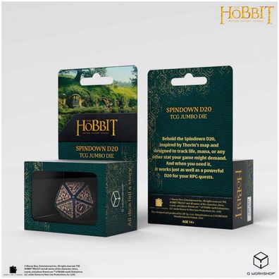 The Hobbit - Spindown D20 - Tideborn TCG Jumbo Die