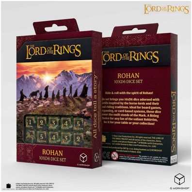The Lord of the Rings - Rohan - 10xD6 Dice Set