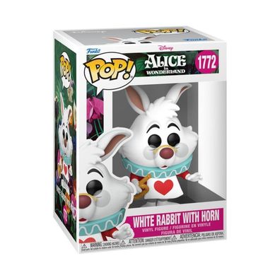 POP-Figur Disney Alice Im Wunderland Weiß s Kaninchen mit Horn