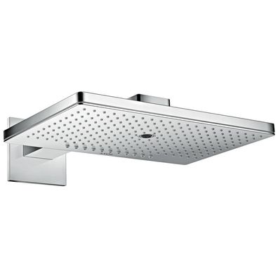 AXOR ShowerSolutions Kopfbrause 460/300 3jet mit Brausearm und eckiger Rosette, Chrom