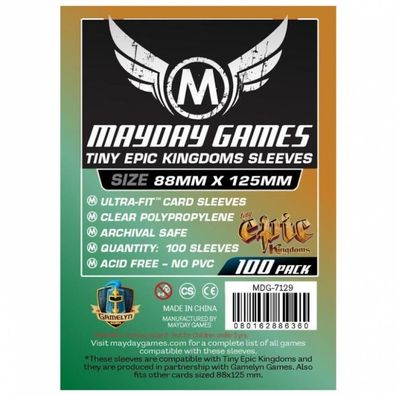 Tiny Epic Kingdoms Sleeves (100 Stück) 88x125mm - 7129 - Kartenhüllen