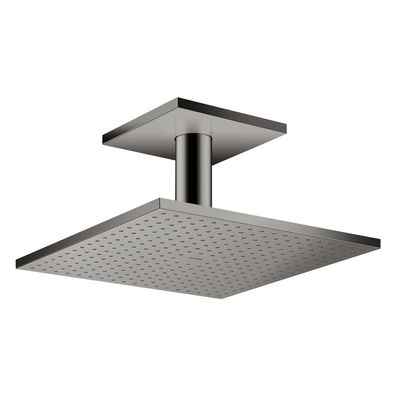 AXOR ShowerSolutions Kopfbrause 300/300 2jet mit Deckenanschluss, Polished Black Chro