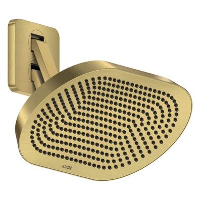 AXOR ShowerSphere Kopfbrause 370/220 2jet EcoSmart mit beweglichem Brausearm, Brushed