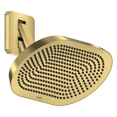 AXOR ShowerSphere Kopfbrause 370/220 2jet EcoSmart mit beweglichem Brausearm, Polishe