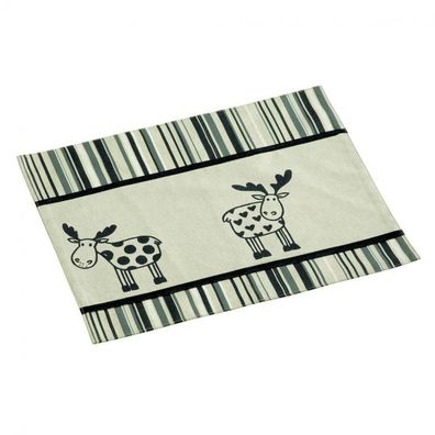 Tischset - gestreift - Elch Serie - 45 x 35 cm