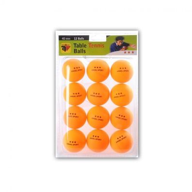Tischtennis - Bälle - 3-Stern - orange - 12 Stück
