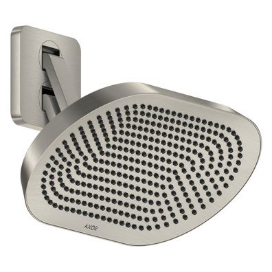 AXOR ShowerSphere Kopfbrause 370/220 2jet EcoSmart mit beweglichem Brausearm, Edelsta