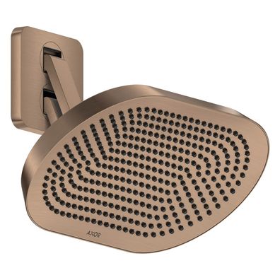 AXOR ShowerSphere Kopfbrause 370/220 2jet EcoSmart mit beweglichem Brausearm, Brushed