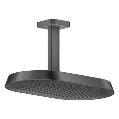 AXOR ShowerSphere Kopfbrause 370/220 2jet EcoSmart mit Deckenanschluss, Brushed Black
