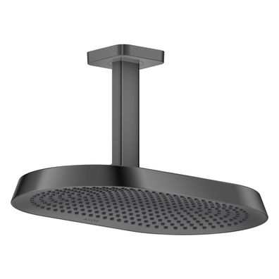 AXOR ShowerSphere Kopfbrause 370/220 2jet EcoSmart mit Deckenanschluss, Polished Blac
