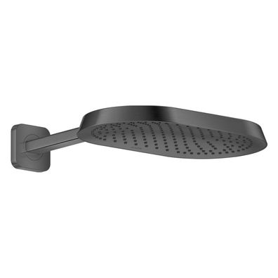 AXOR ShowerSphere Kopfbrause 370/220 1jet mit Brausearm, Brushed Black Chrome